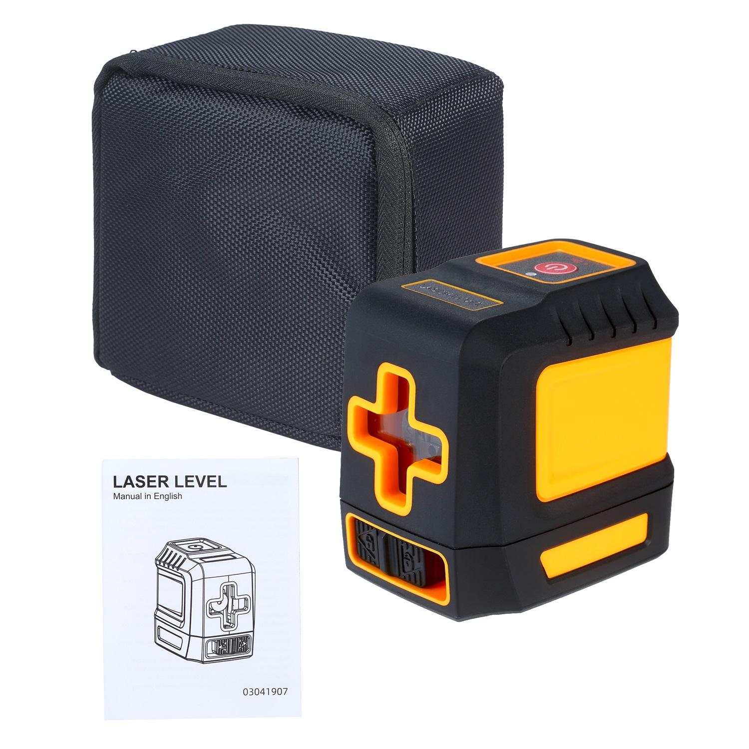 Laser Level Professional Horizontal and Vertical Cross Line Self Leveler Auto-Leveling Spirit Level Self-Leveling Cross