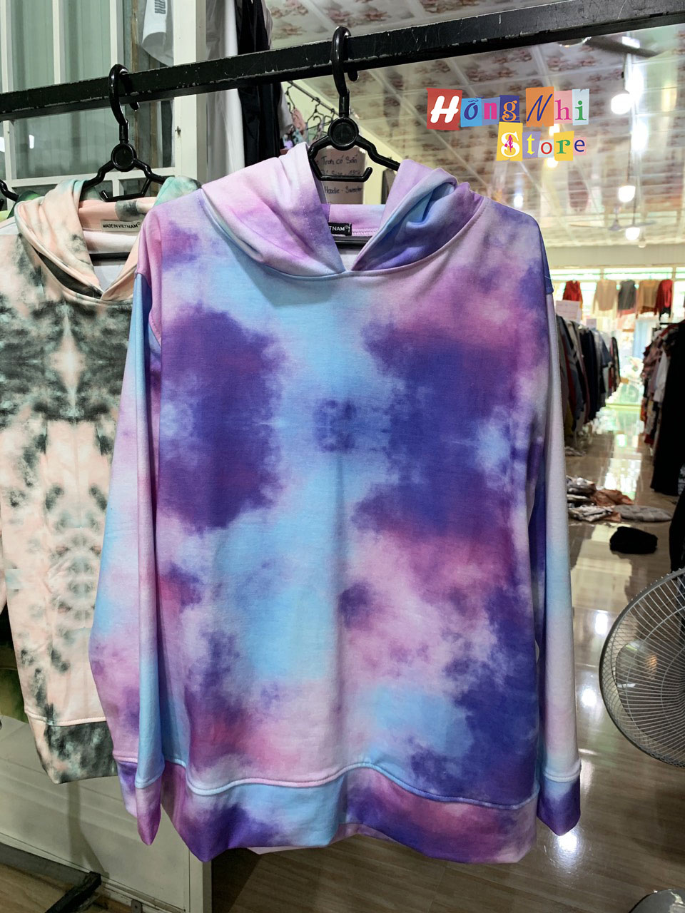 Áo Hoodie 3D V4 Mẫu Mới - Hoodie Loang Màu 3D Dáng Rộng Unisex Nam Nữ Mặc Được