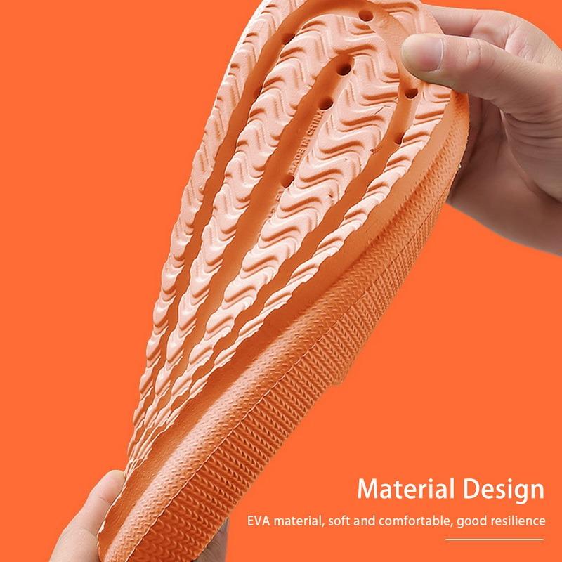 Nền tảng nền tảng phòng tắm Home Dép phụ nữ thời trang mềm mại Eva Slides Slides Sandals 2023 Dép xịt không trượt mùa hè Color: Orange-B Shoe Size: 36-37