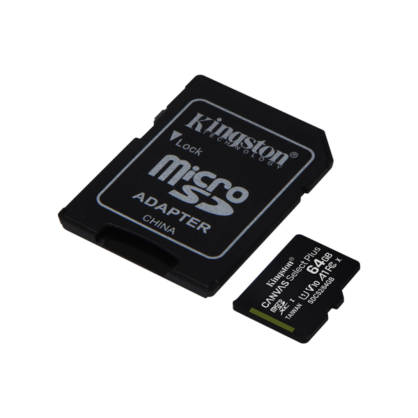 Thẻ nhớ 64GB MicroSDXC Kingston Canvas Select SDCS2/64GB- Hàng chính hãng