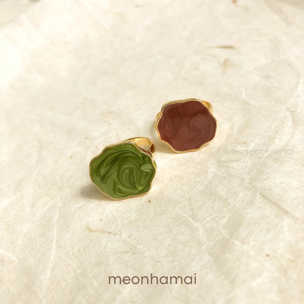 Nhẫn nữ đa giác xà cừ MEONHAMAI N005