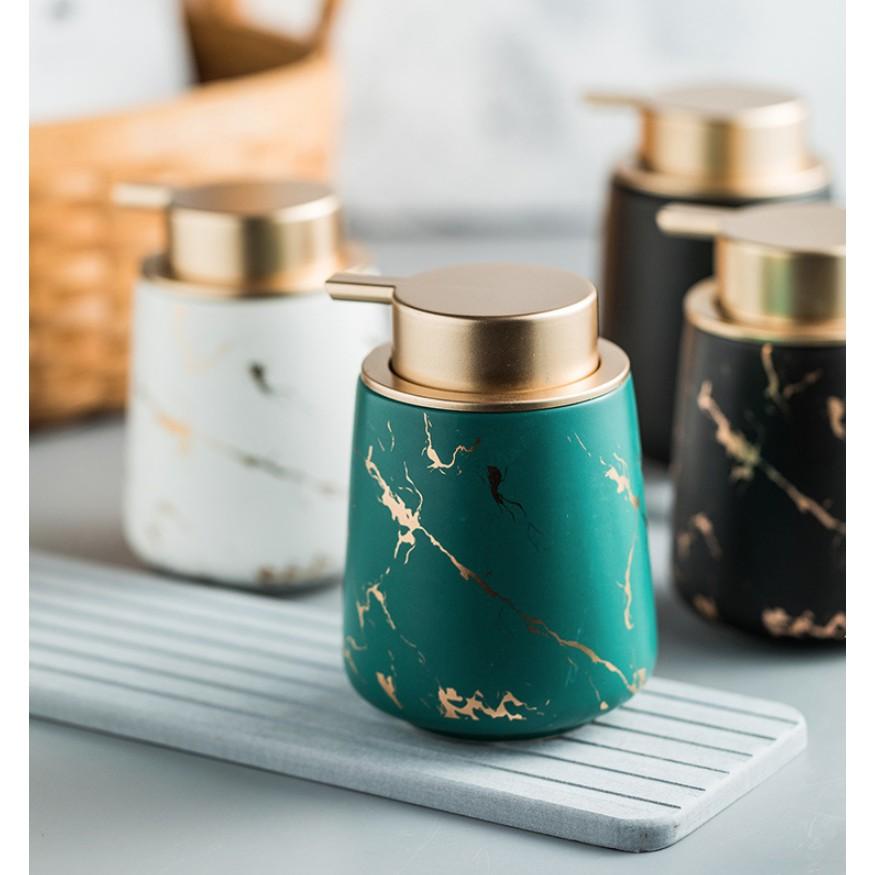 Chai đựng dung dịch sữa tắm trang trí nhà tắm Certina Gold