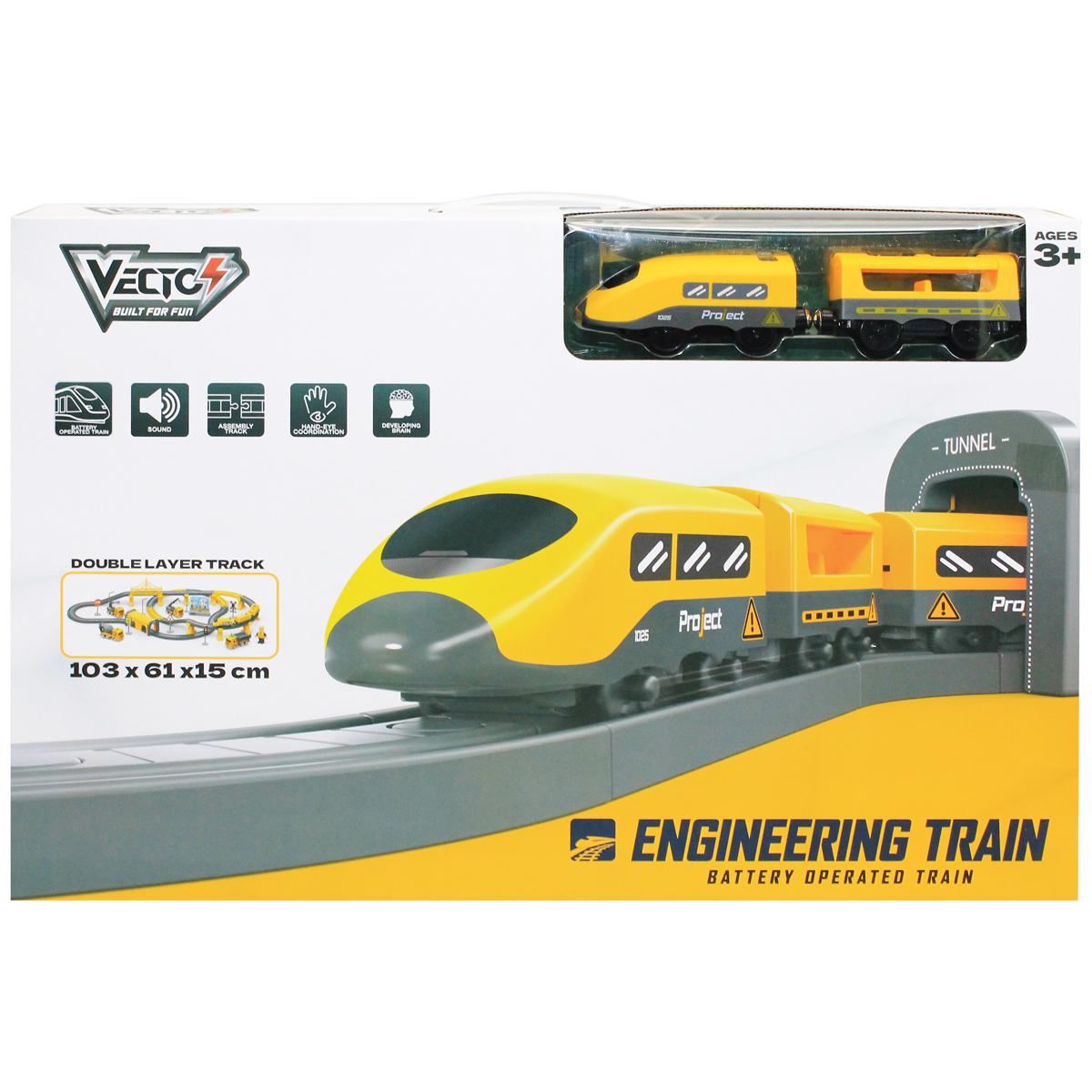 Đồ Chơi Mô Hình Đường Ray Và Tàu Điện Chạy Pin: Công Trình - Vecto VT6881AB