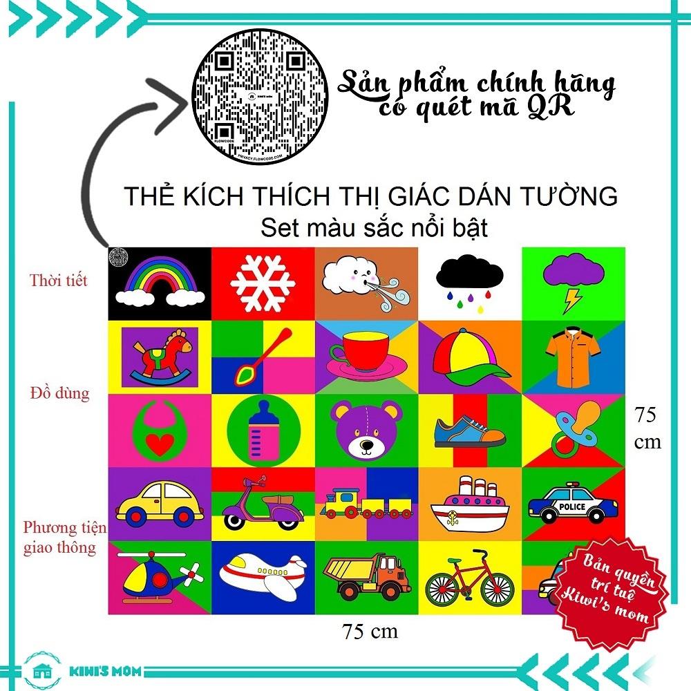 DECAL Kích thích thị giác KIWI'S MOM 4 lớp cao cấp chống nước