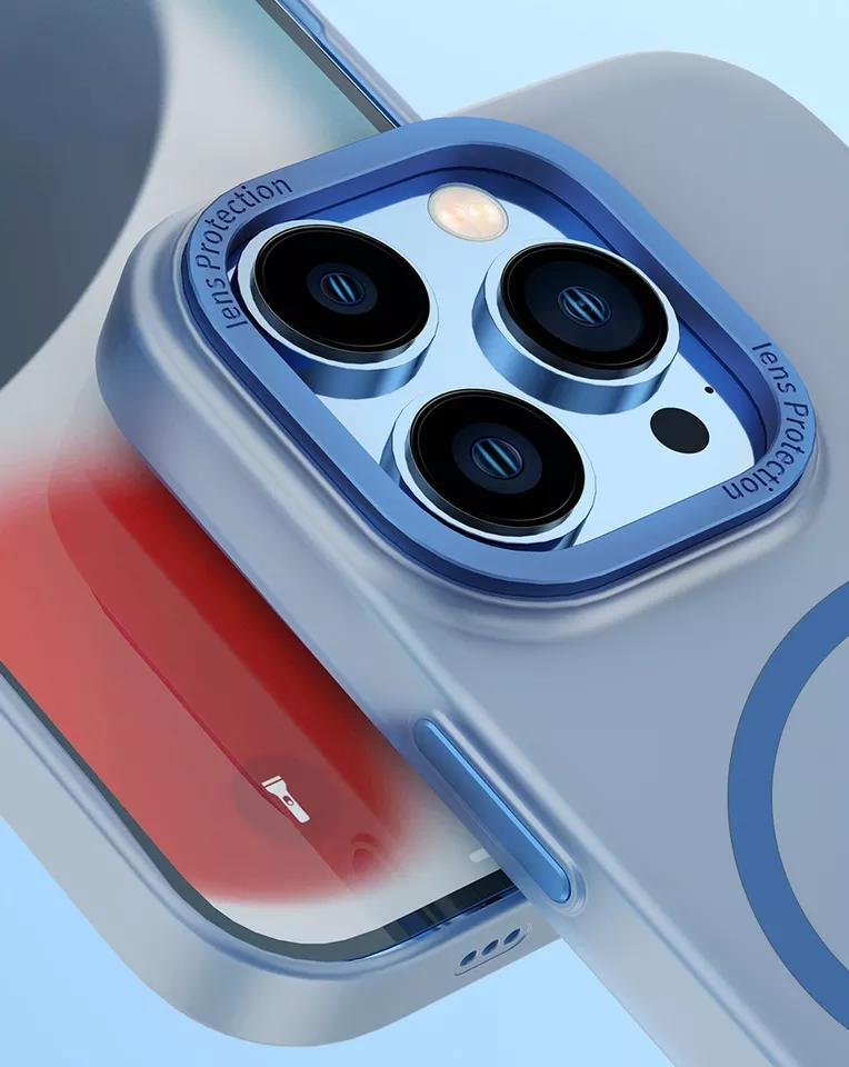 Hình ảnh Ốp lưng chống sốc cho iPhone 14 (6.1 inch) hỗ trợ sạc Maqsafe hiệu WIWU PC Ultra-thin Frosted Magnetic Case (mặt lưng nhám mờ, gờ bảo vệ Camera 0.5mm) - hàng nhập khẩu