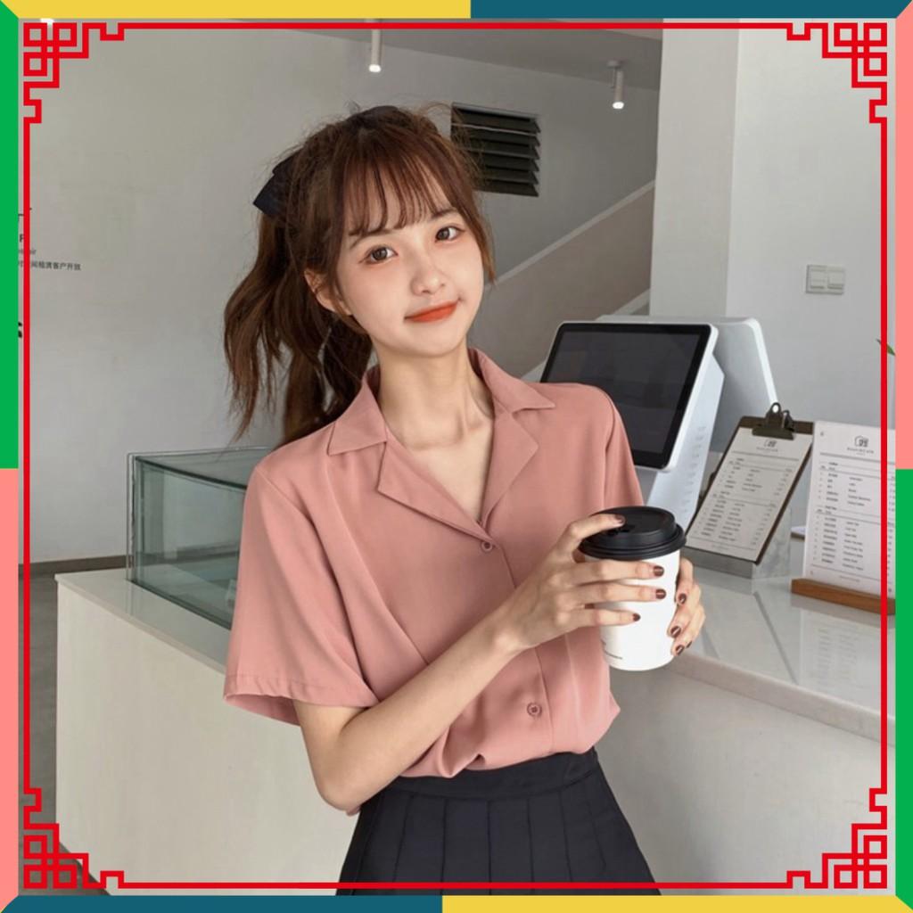 Áo Sơ Mi Tay Ngắn Cổ Bẻ Phong Cách huongmitxu