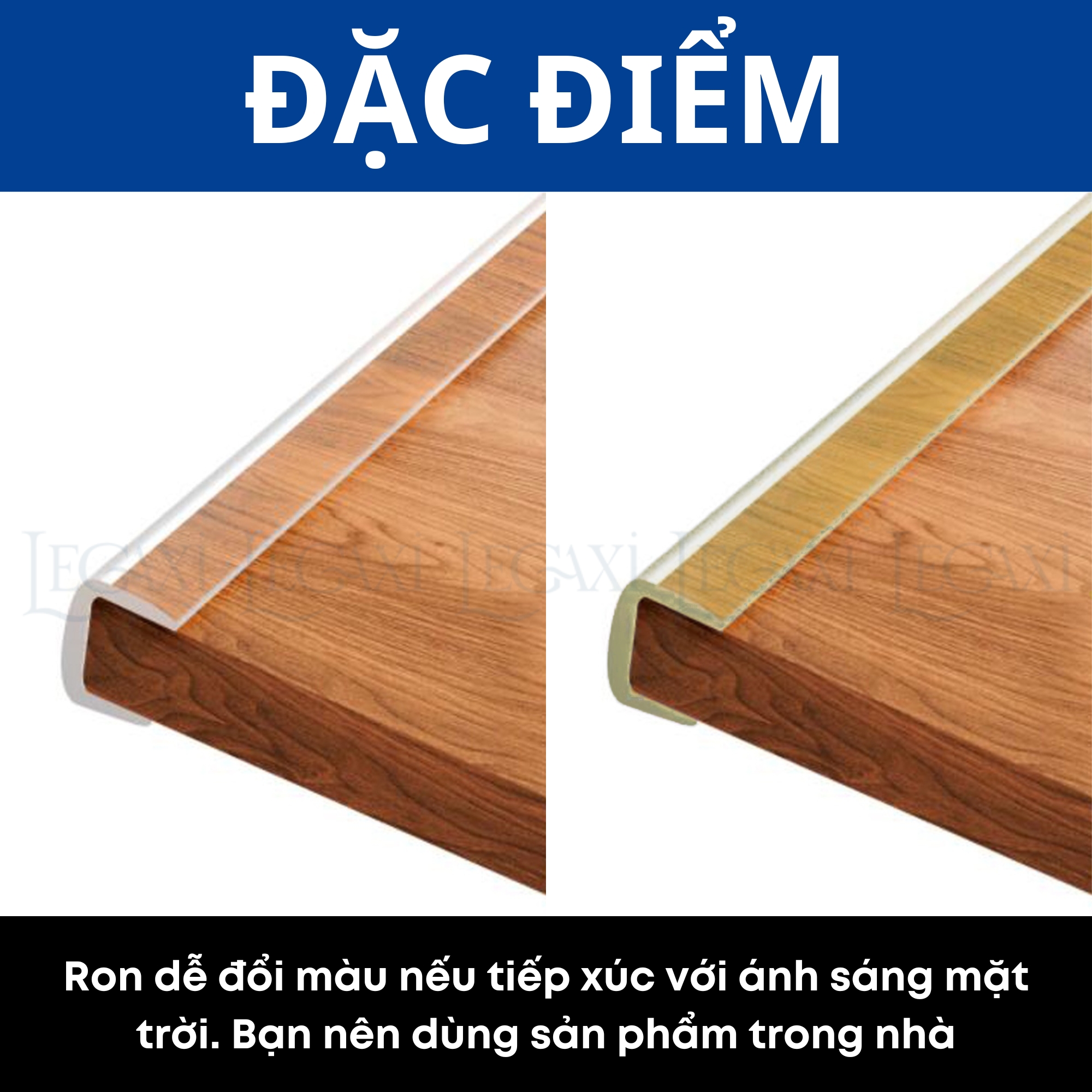 Dây viền cạnh kính, ron dán cửa kính cường lực chống va đập chữ U bọc cạnh bàn, gương, hồ cá, kệ, tủ Legaxi