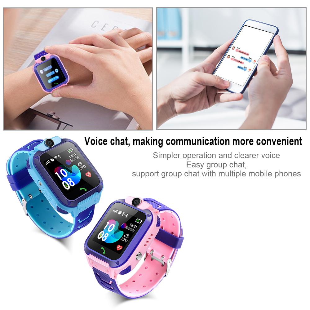 Trẻ Em Smart Watch SOS Chống Mất Đồng Hồ Thông Minh Smartwatch 2 SIM Thẻ Điện Thoại Đồng Hồ Theo Dõi Vị Trí Ảnh Chống Nước IP67 Trẻ Em quà Tặng Của