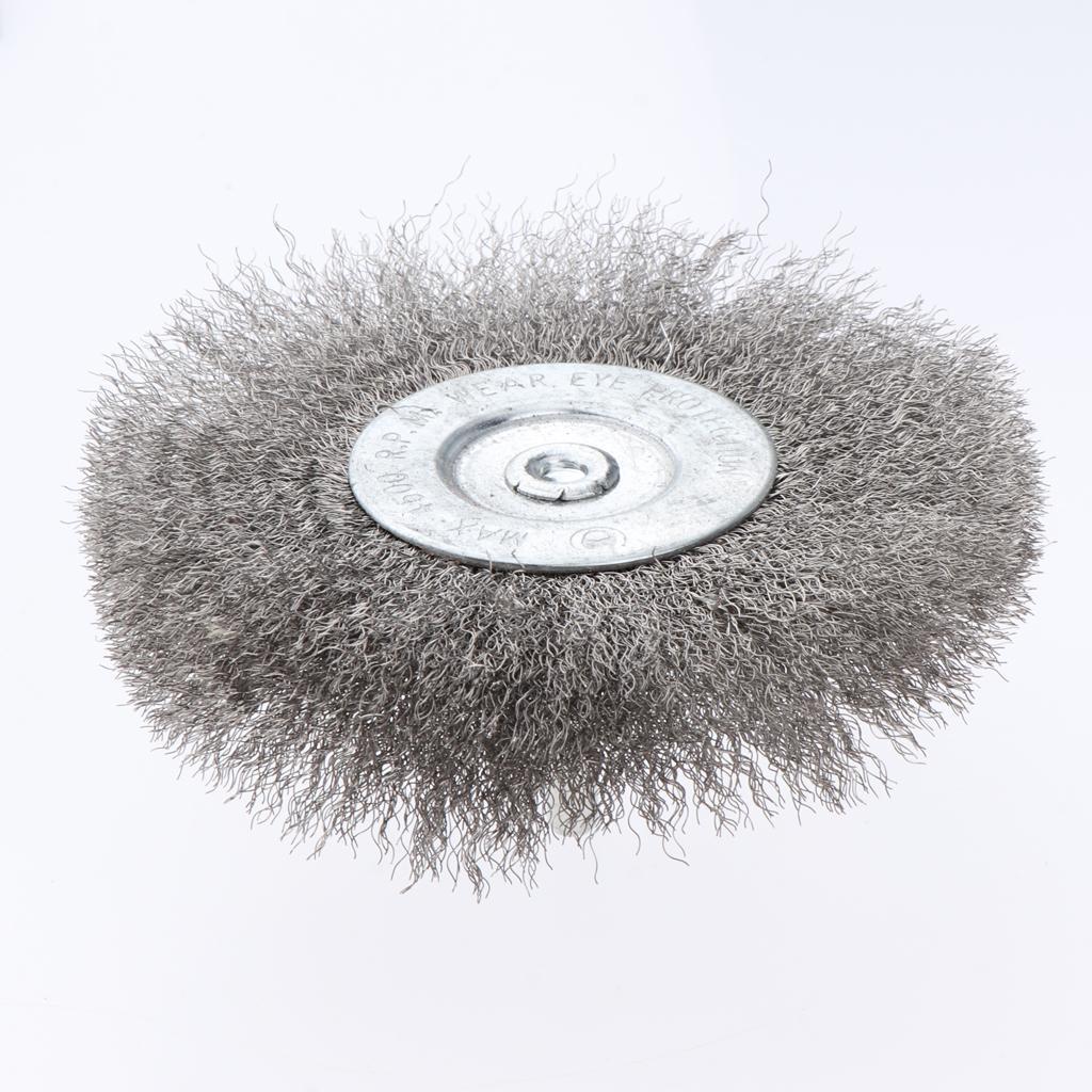 2Pcs Polishing Brush Wire Wheel Brushes for Drill Rotary Tool 100mm