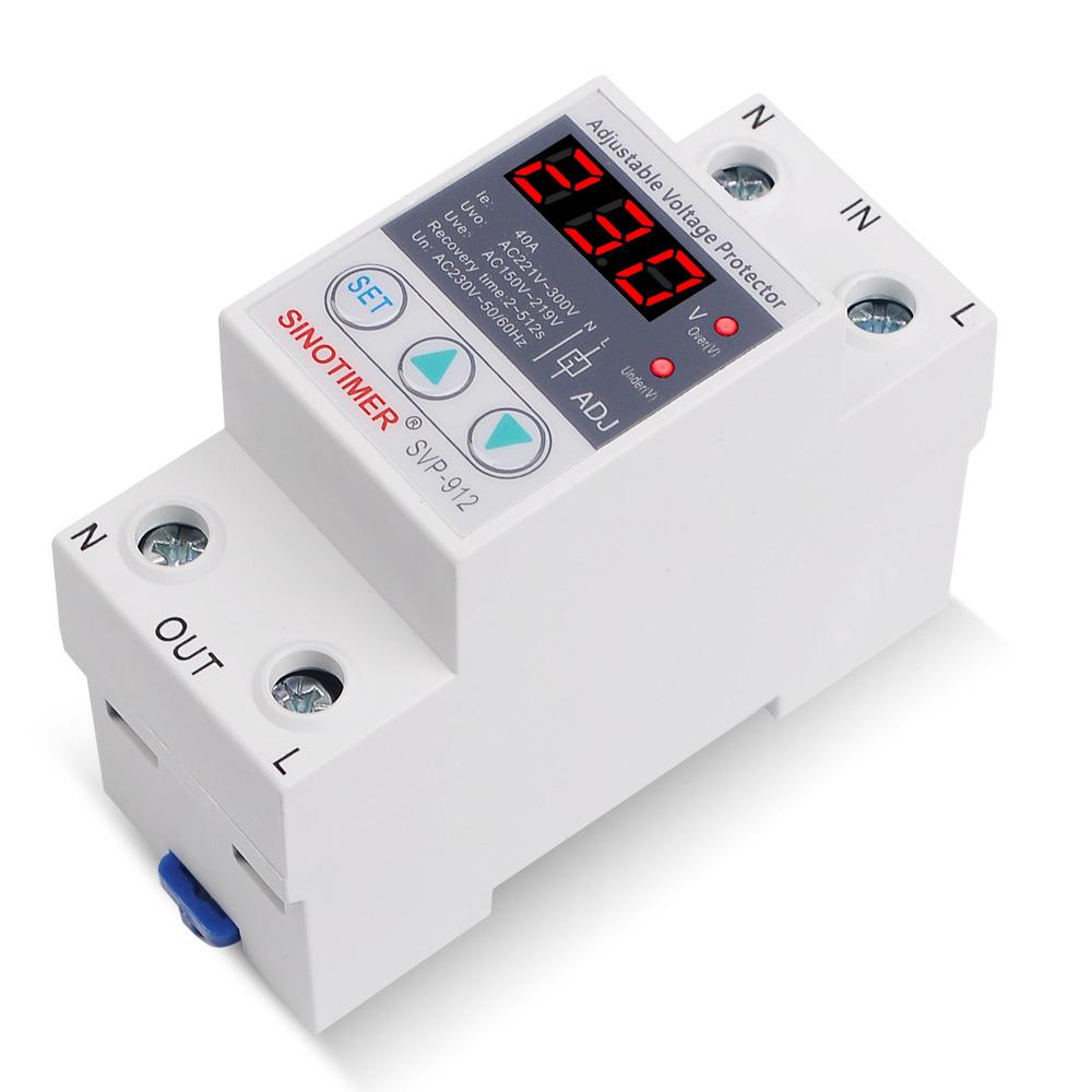 Multifunctional Adjustable Voltage Limit Current Protector Self-resetting Switch Dual Display Protector Over-voltage Under-voltage Protecting Device