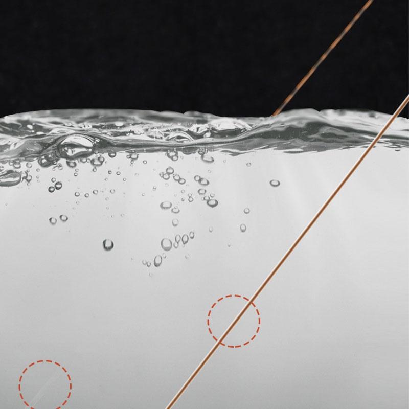 Cước câu cá 500m cao cấp Dây câu tàng hình X S trong line màu nâu vàng X5