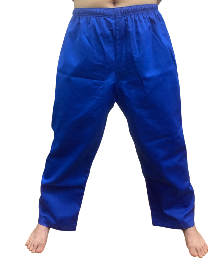Quần võ màu xanh vovinam kaki dày người mặc cao từ 1m5 đến 1m8 vải Cotton