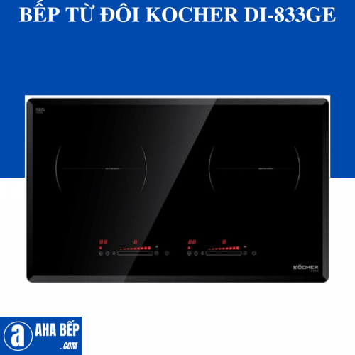 Bếp từ đôi Kocher DI-833GE - Hàng Chính Hãng