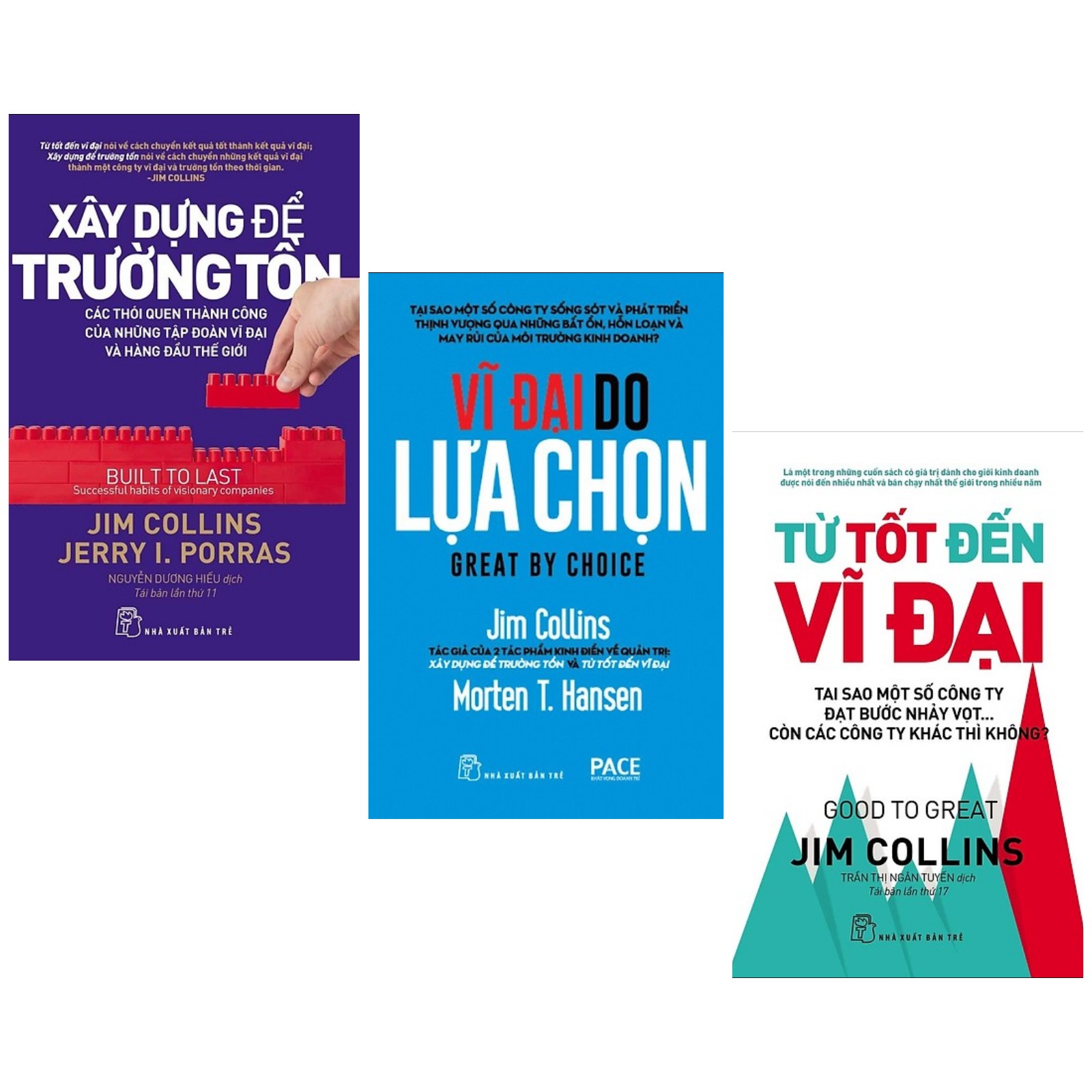 Combo Sách Kinh Tế Bán Chạy: Xây Dựng Để Trường Tồn + Vĩ Đại Do Lựa Chọn + Từ Tốt Đến Vĩ Đại