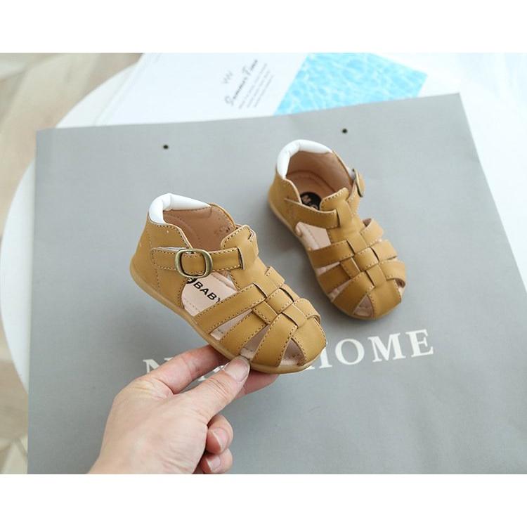 Giày sandal quai hậu cho bé trai phong cách Hàn Quốc size 21-30 hàng Quảng Châu cao cấp