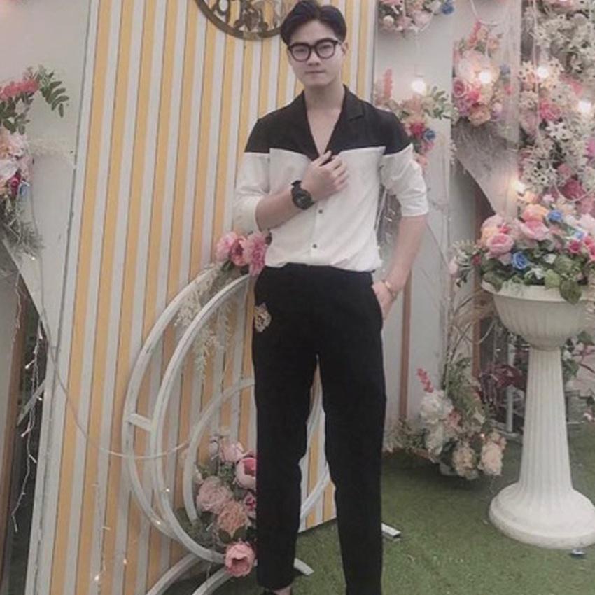 Áo sơ mi tay ngắn nam sơ mi cổ vest tay lỡ, chất vải lụa mịn chống nhăn phong cách trẻ trung độc lạ T1