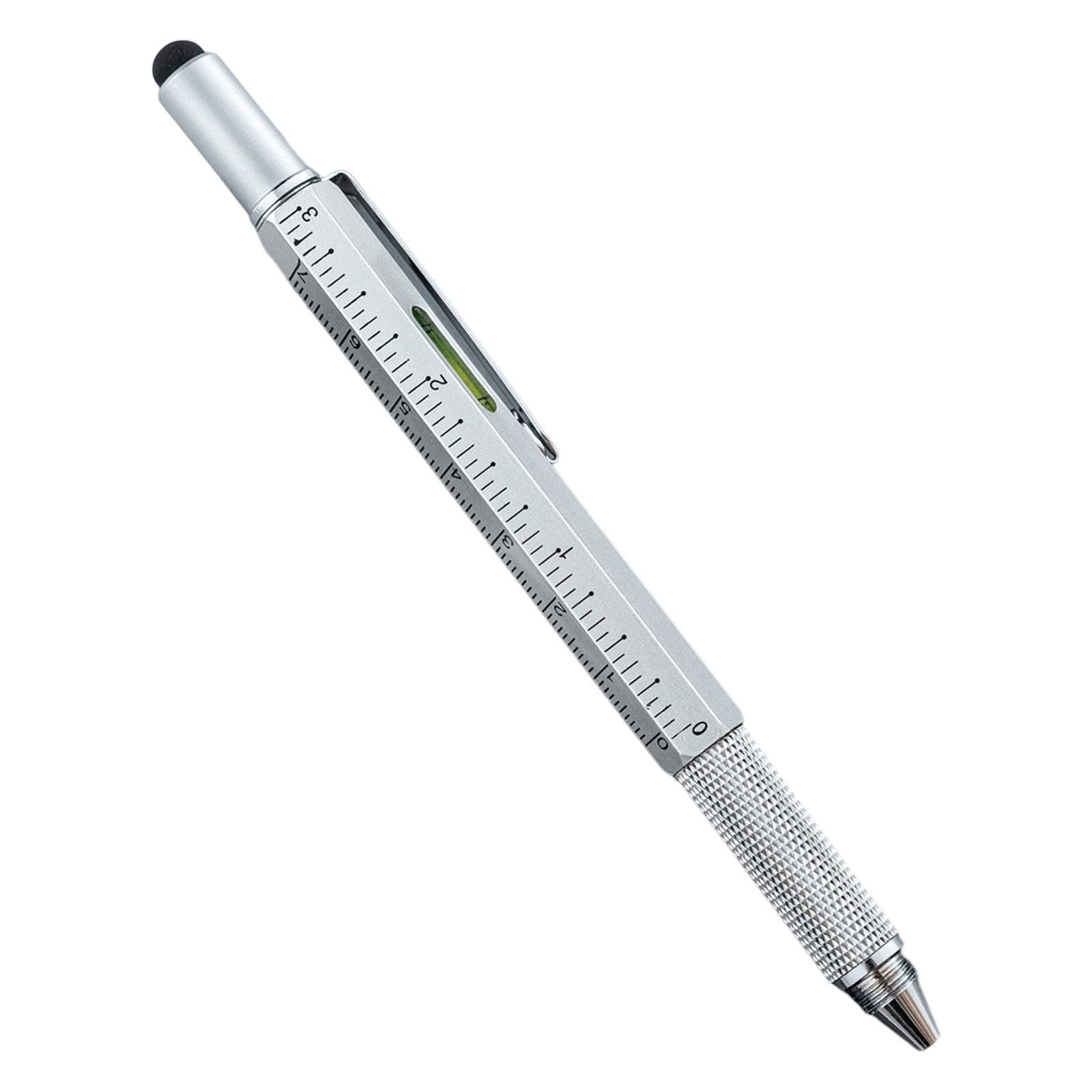 Multitool Pen Gift Pen for Men Level Gauge Touch Screen Stylus Ruler