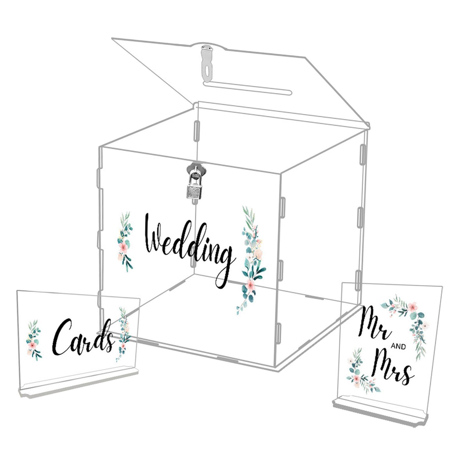 Wishing case Guest Gift Card Box Decorative Storage Box for Ceremony