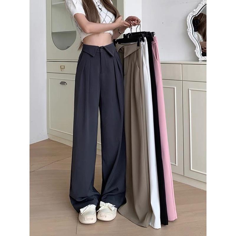 Quần suông cạp chữ V bigsize nữ dáng dài, Quần ống rộng size lớn 60-95kg BIGSIZE CÔ NHỎ QCAP V - Màu Nâu