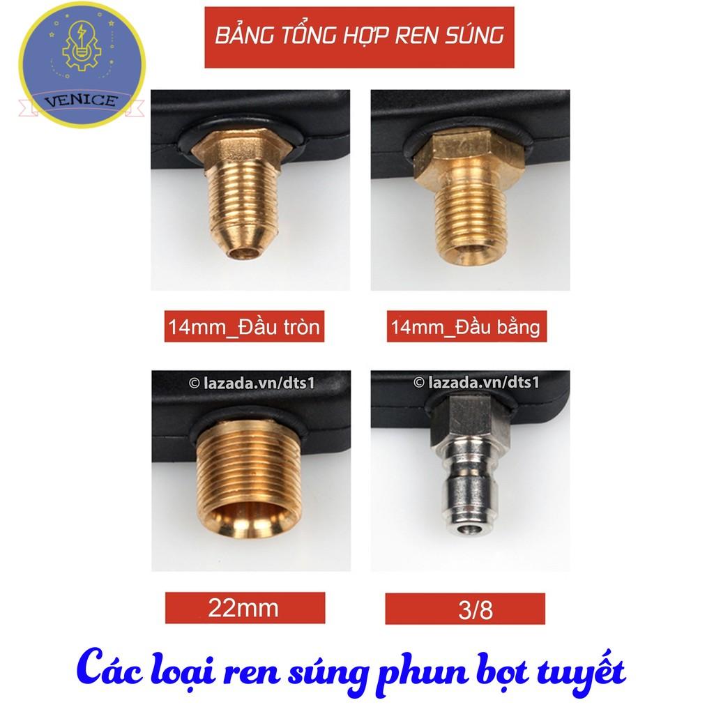 Dụng cụ cao áp và Bình tạo bọt tuyết 1L cao cấp cho máy rửa xe áp lực cao