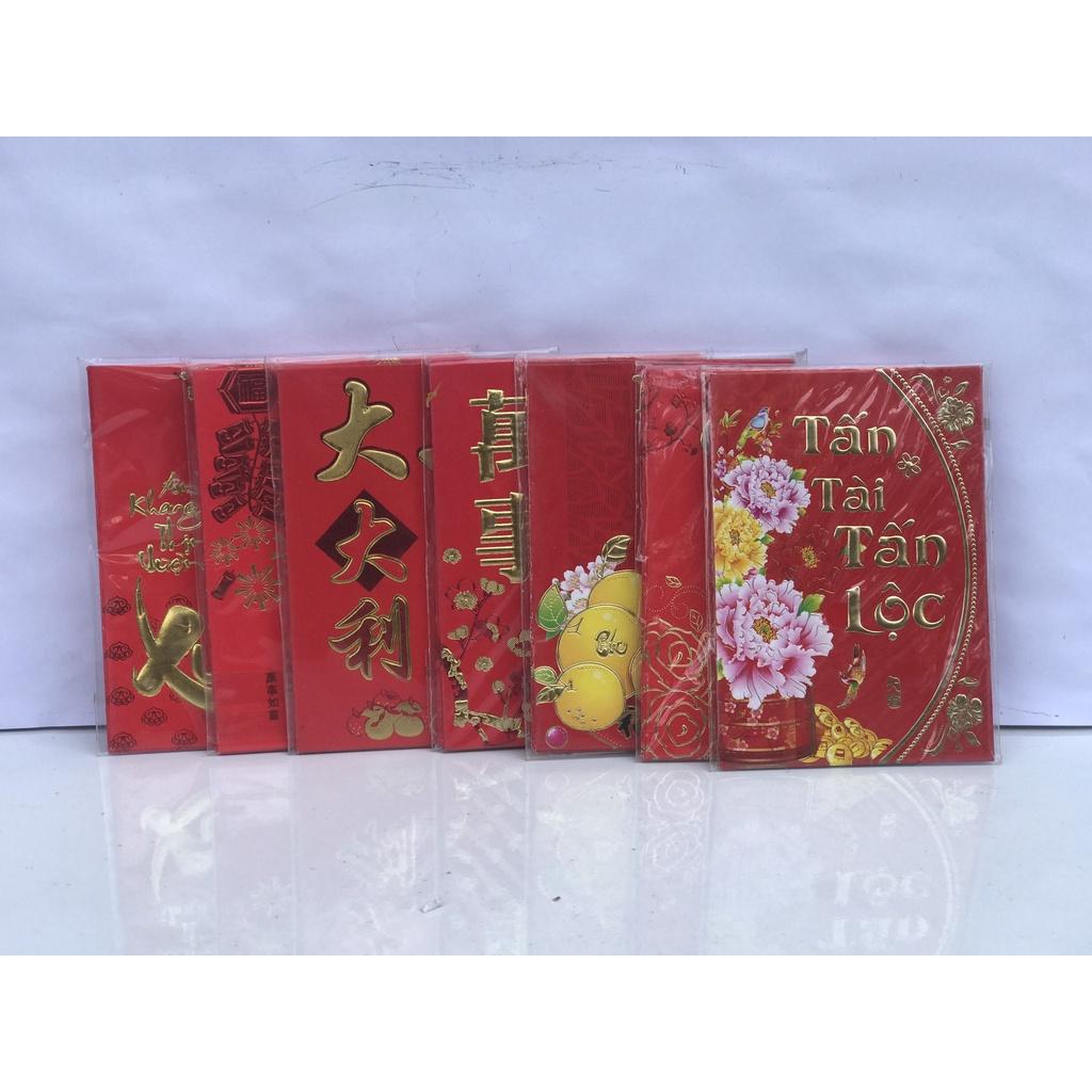 COMBO 6 bao lì xì tết 2023 khổ 8x13cm và 8x17cm Mẫu ngẫu nhiên