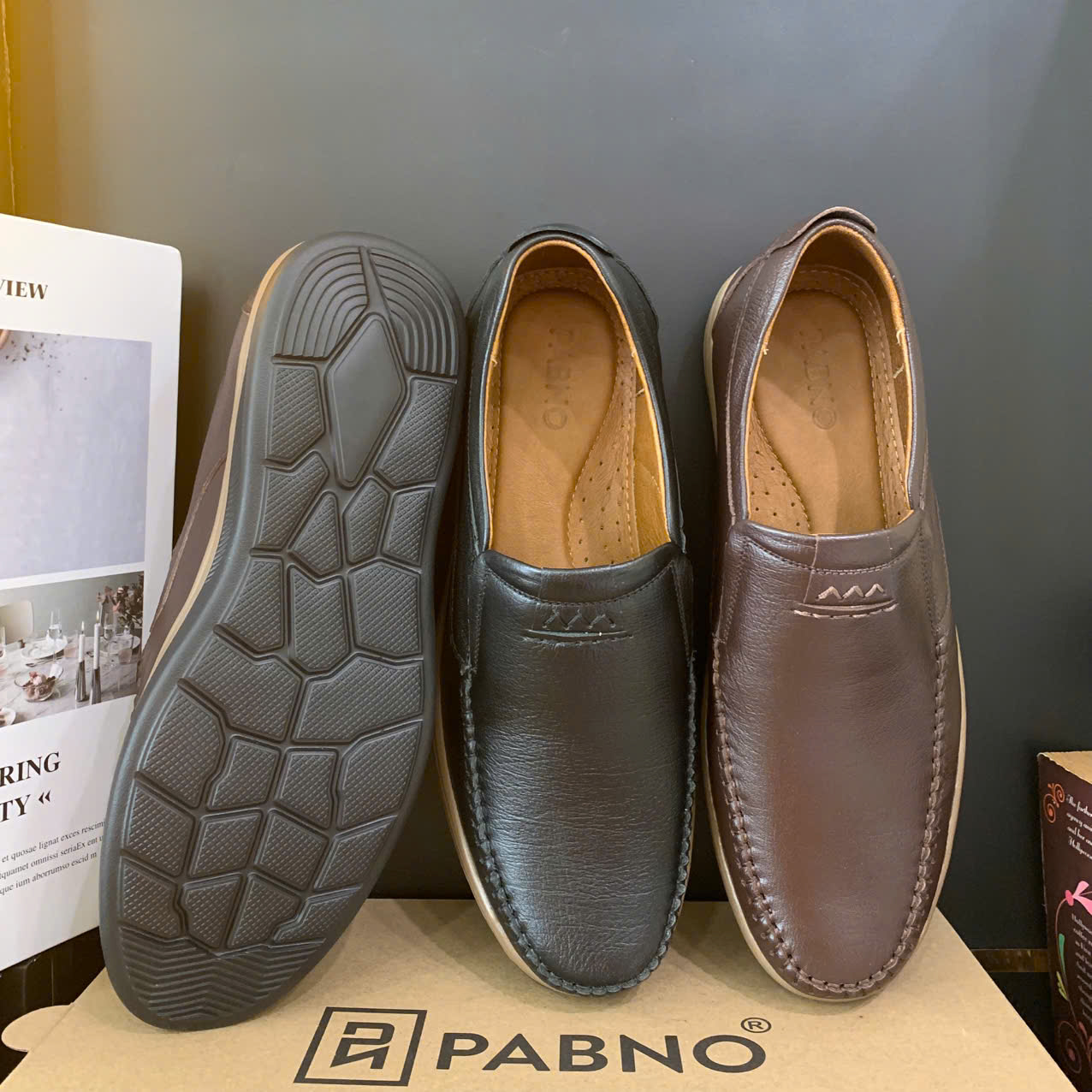 GIÀY MỌI NAM PABNO PN20048 – THANH LỊCH, ÊM CHÂN, DỄ PHỐI ĐỒ