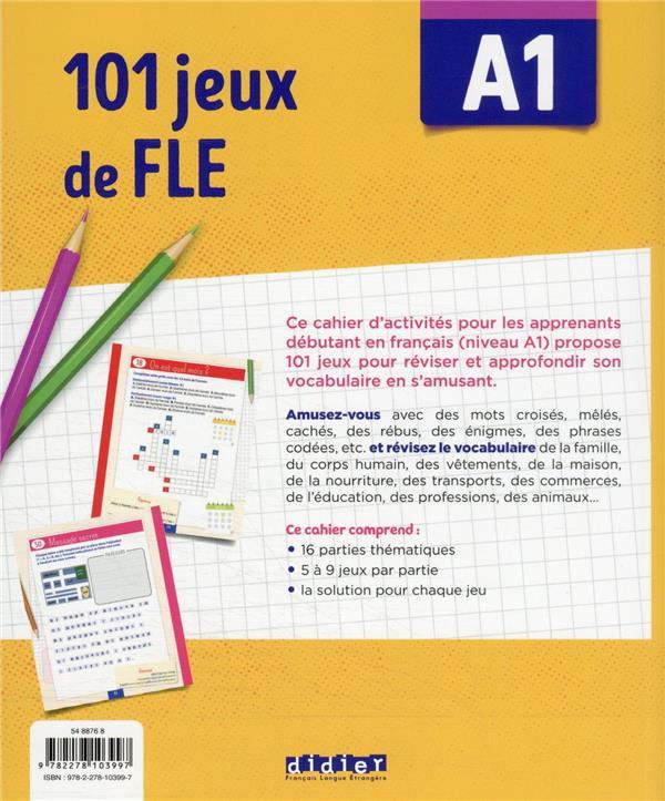 Sách học tiếng Pháp: 101 Jeux De Fle A1 - Cahier