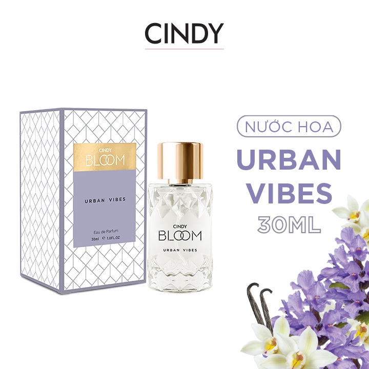 Nước hoa nữ Cindy Bloom Urban Vibes mùi hương tự tin cuốn hút 30ml chính hãng