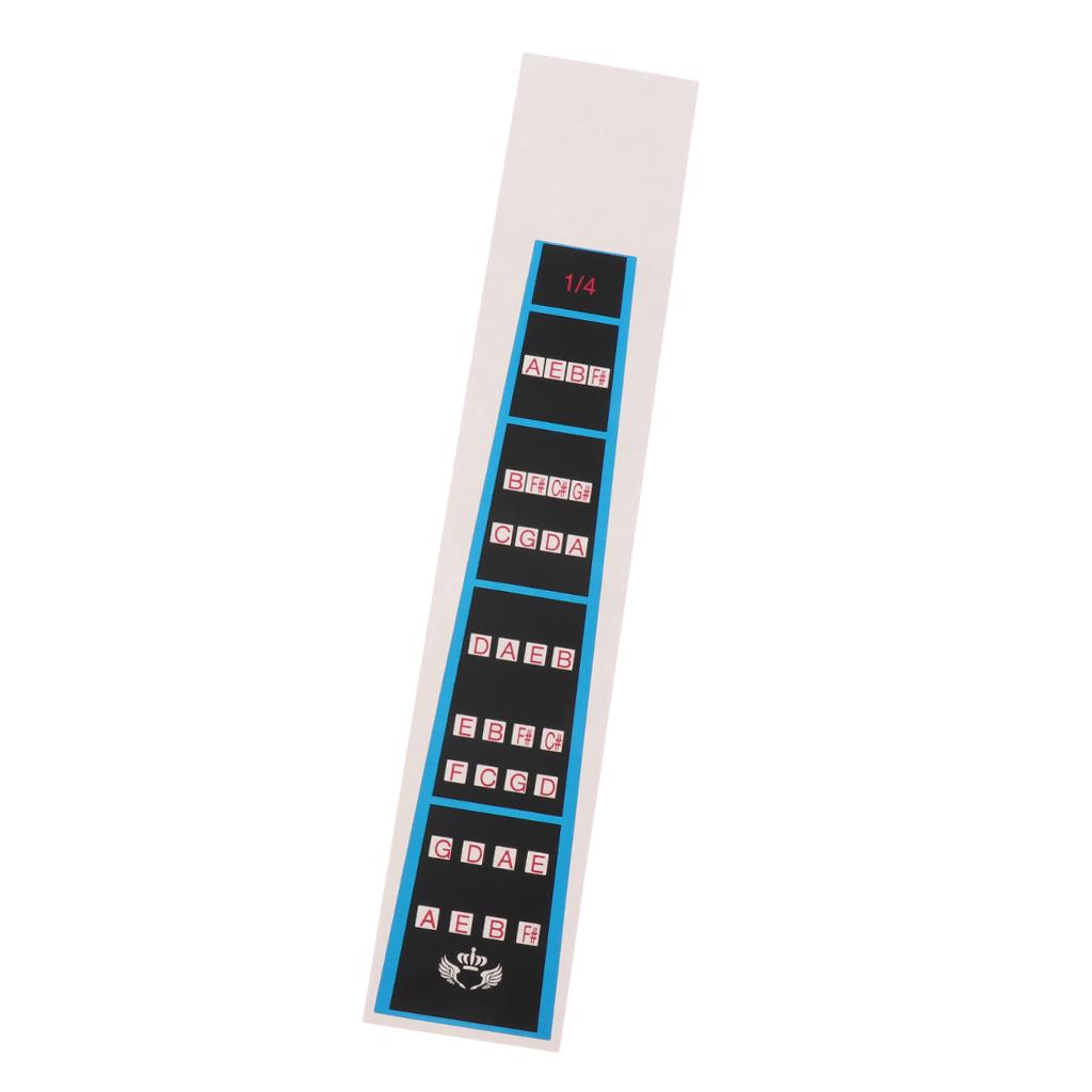 Violin Chart Finger Sticker Guide Intonation Musical for Violin Parts