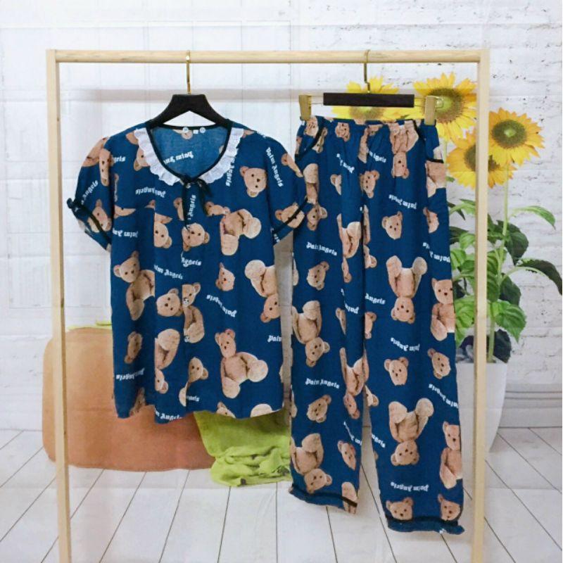 {~42~61kg} Đồ Bộ Tiểu Thư Tole 2 da tay ngắn quần dài lọai 1