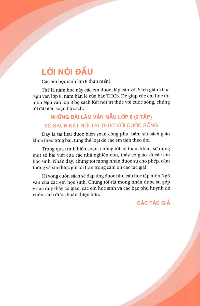 ND - Những Bài Làm Văn Mẫu Lớp 8 - Tập 1