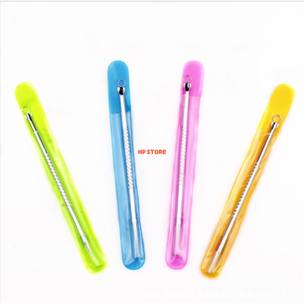 Cây Nặn Mụn 2 Đầu, Que Nặn Mụn Cao Cấp Inox Hàng Chuẩn Loại 1 Dài 12cm