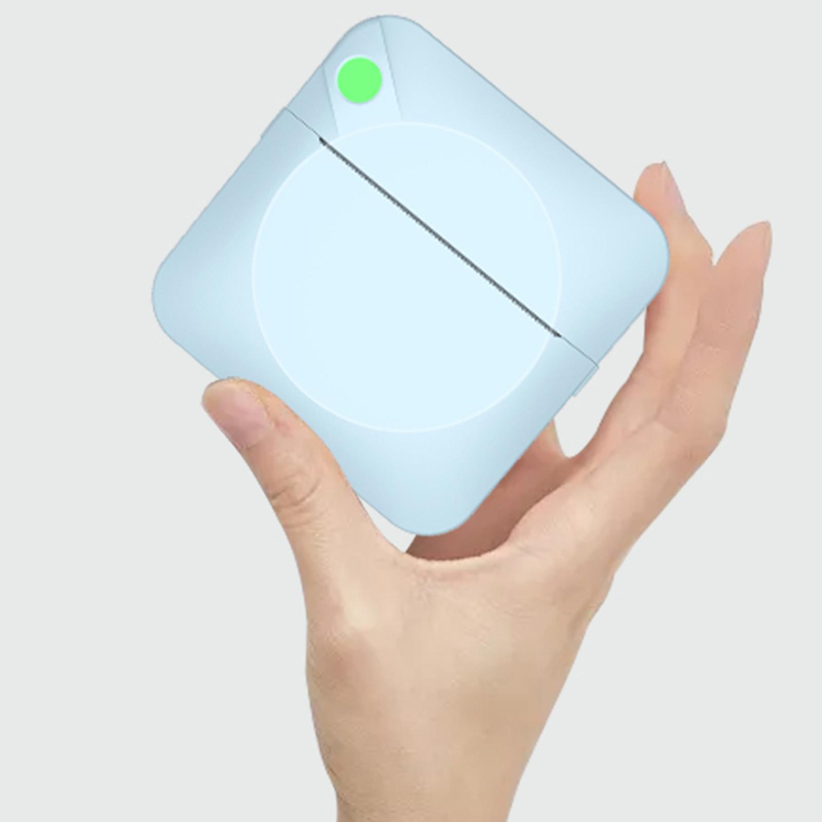 Mini Pocket Photo Printer BT Connection for Picture DIY Handcraft List Journal Notes Memo Receipt Paper Study English Version