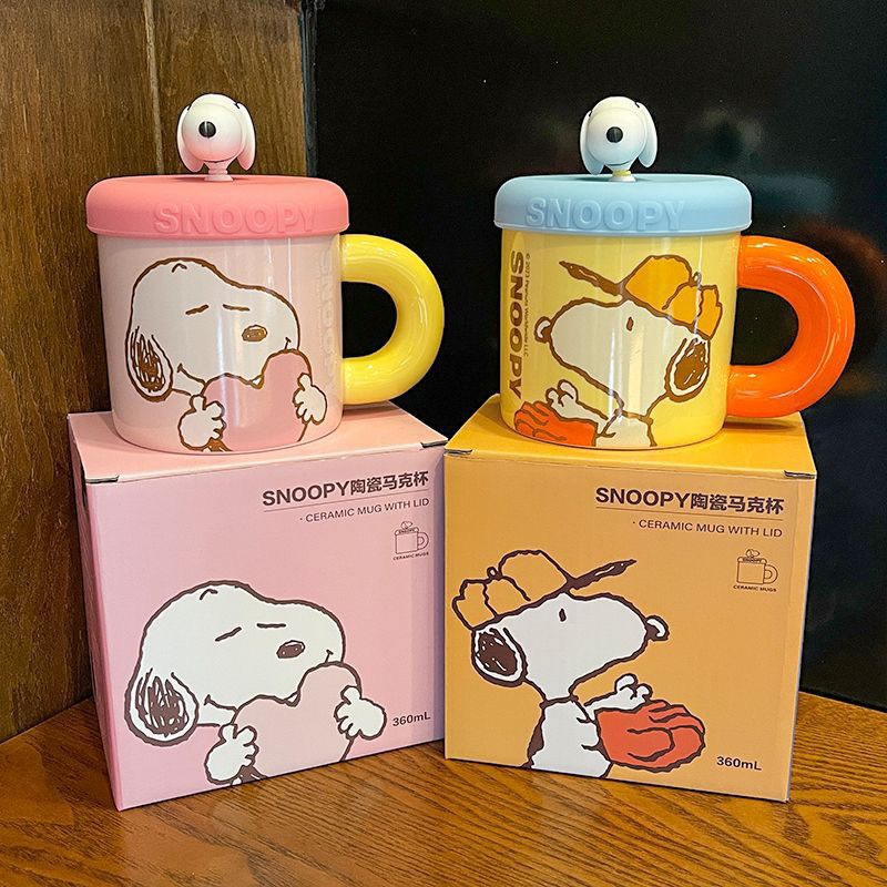 Ly Sứ Gấu SNOOPY Dễ Thương Thể Tích 360ml