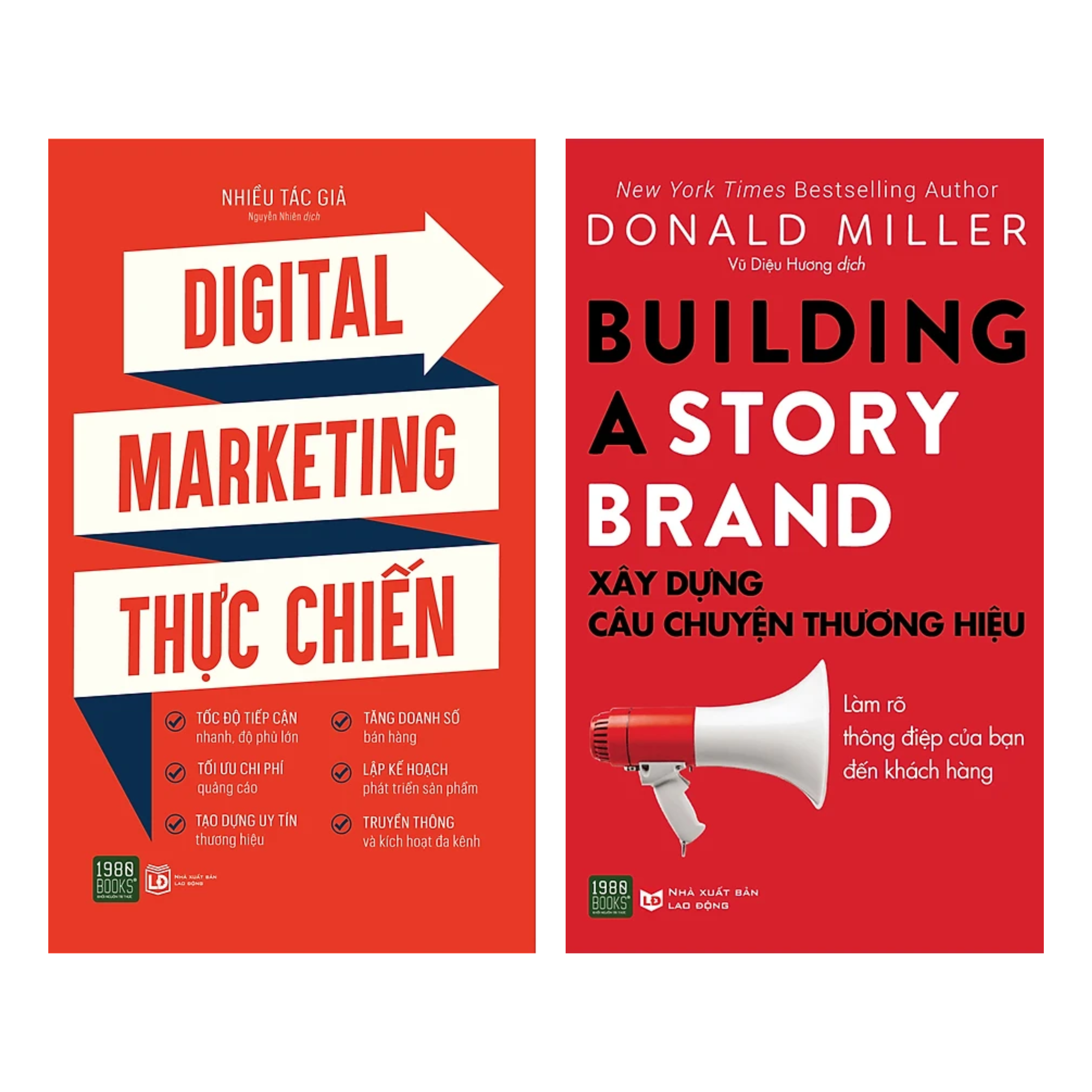 Combo 2 Quyển Digital Marketing Thực Chiến Xây Dựng Câu Chuyện Thương Hiệu Kinh Doanh - Kinh Tế Marketing - Bán Hàng