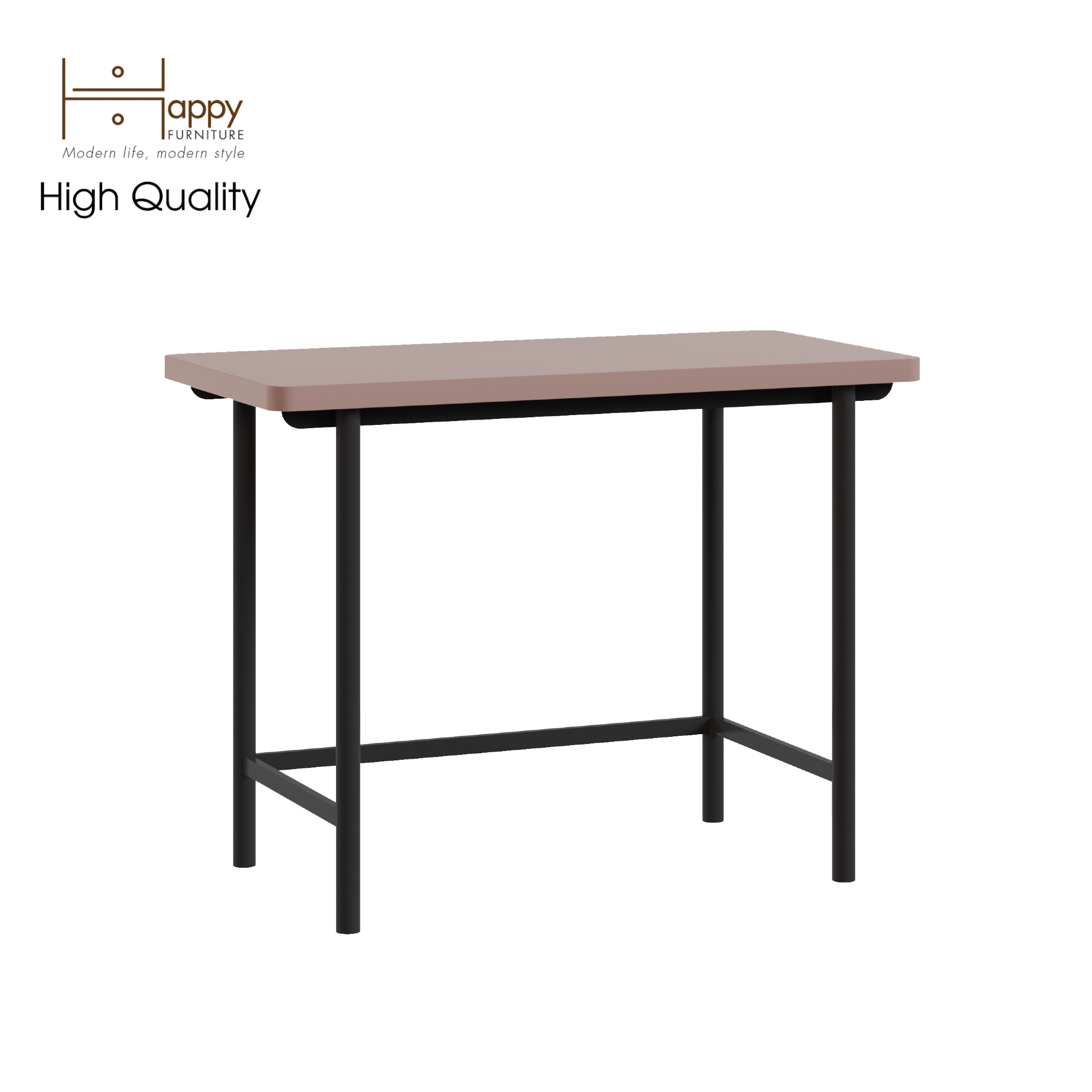 [Happy Home Furniture] SWEETY , Bàn làm việc đơn - chân sắt, 100cm x 50cm x 75cm ( DxRxC), BAN_045