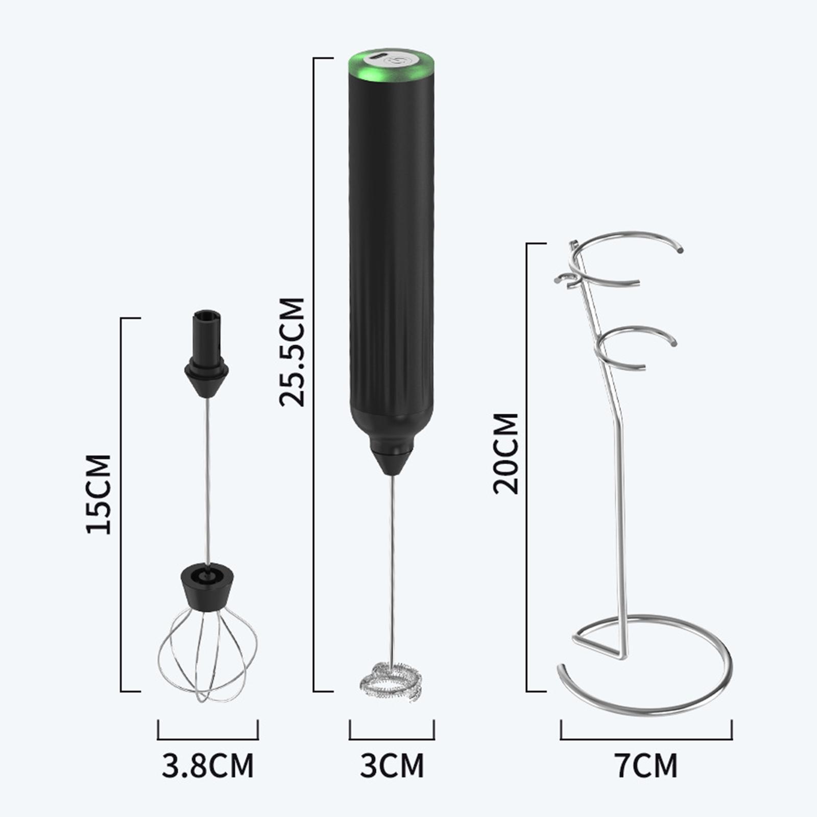 USB Electric Milk Frother for Frappe Cappuccino Hot Chocolate White