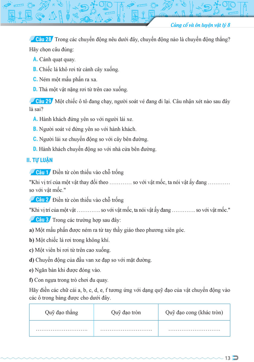 Củng Cố Và Ôn Luyện Vật Lý 8 _Mega