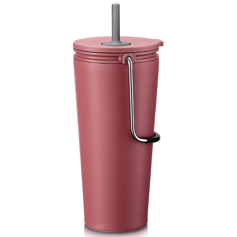 Bình giữ nhiệt có ống hút Lock&Lock Bucket Tumbler with Straw LHC4268