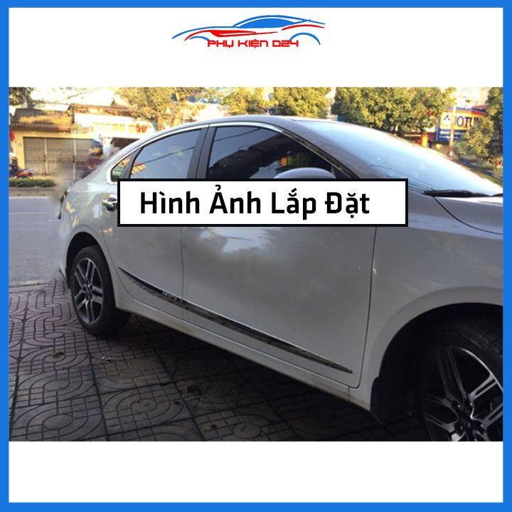 Bộ ốp nẹp sườn Cerato 2019-2020-2021-2022 mạ crom trang trí làm đẹp xe
