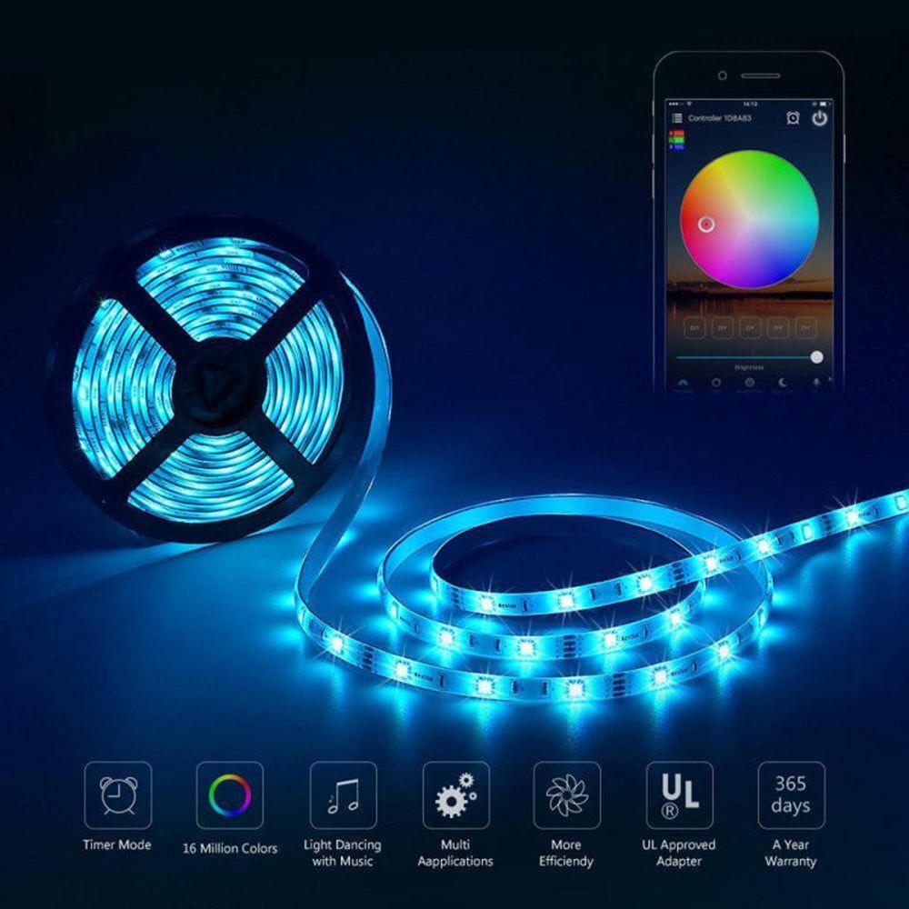 Đèn LED Tiktok 5050 Mix Đổi Màu RGB Dùng App Quay Video Cuốn Hút Triệu View Đèn Trang Trí Phòng Ngủ Bàn PC