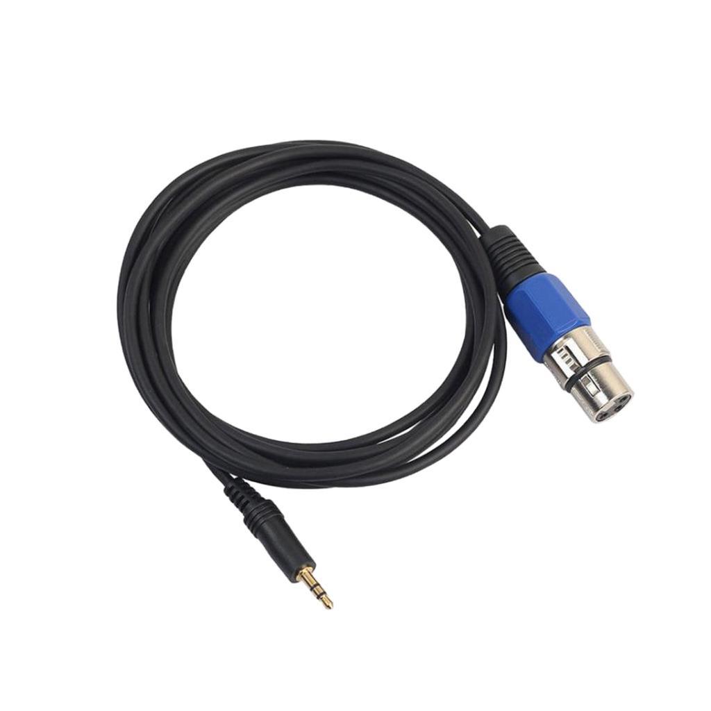 5 m Male Plug 3.5mm Audio Cable Mic Adapter to XLR Female for Speaker