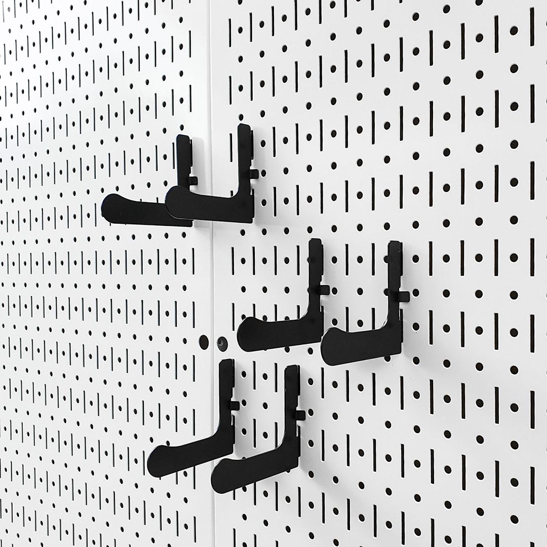 Bộ 6 Móc Dụng Cụ Chữ L Pegboard - Móc Treo Đồ Nghề Sử Dụng Với Bảng Treo Dụng Cụ Sửa Chữa Pegboard Cơ Khí SMLIFE