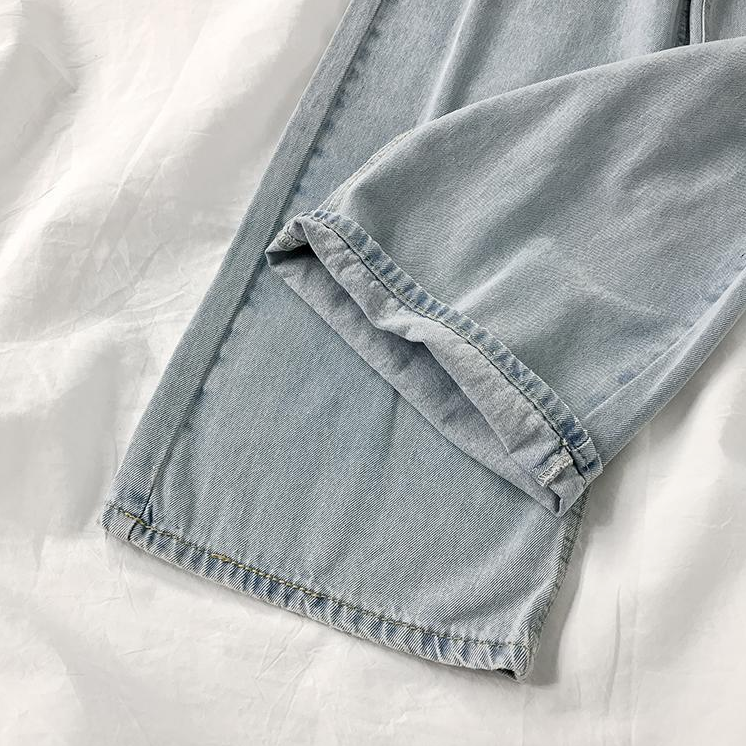 Quần Jean Nữ Baggy Ống Suông Ống Rộng Hàn Quốc - Leda