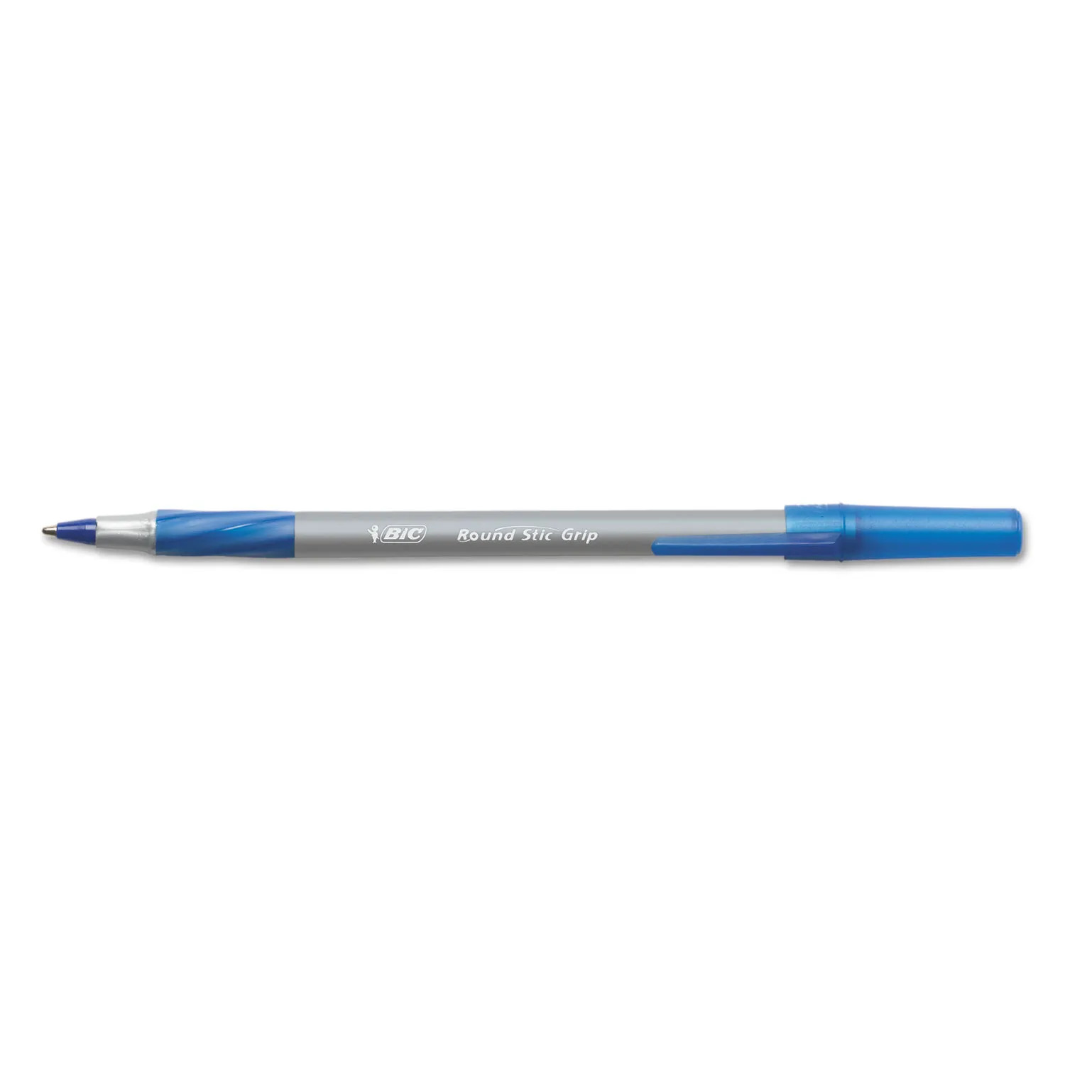 Bút bi cực êm nét đậm BIC Round Stic Grip Xtra Comfort Ballpoint Pen, Cỡ ngòi 1.2mm, 1 cây màu xanh dương