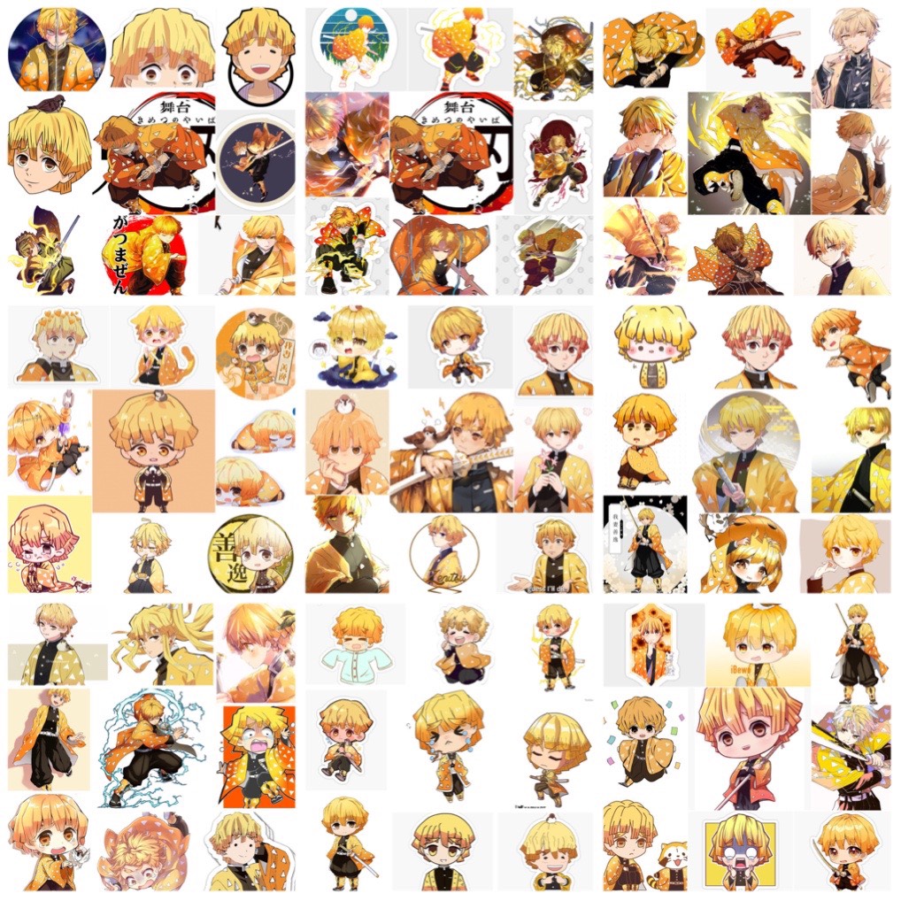 Set 60 Sticker Agatsuma Zenitsu