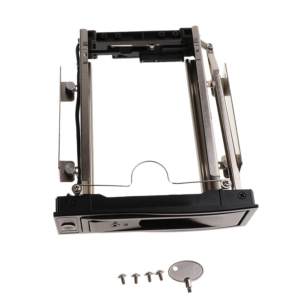 3.5'' HDD SATA Hot Swap Internal Enclosure Mobile Rack Caddy & Key Lock #2