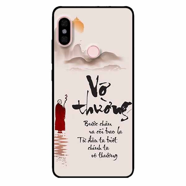 Ốp lưng in cho Xiaomi Redmi Note 6 Pro Mẫu Vô Thường Bước Chân