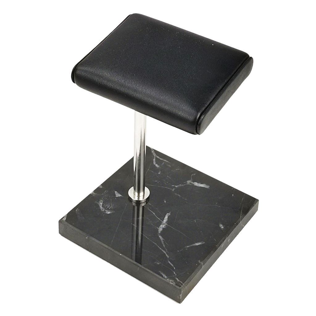 Black And White Marble And PU Watch Stand For Display