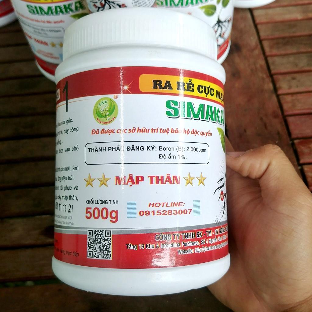 Phân Bón Kích Rễ Cực Mạnh SIMAKA Lọ 100g, 500g - Đẻ Nhánh Nhiều, Giâm Cành, Chiết Cành, Tăng Trưởng Cây Trồng